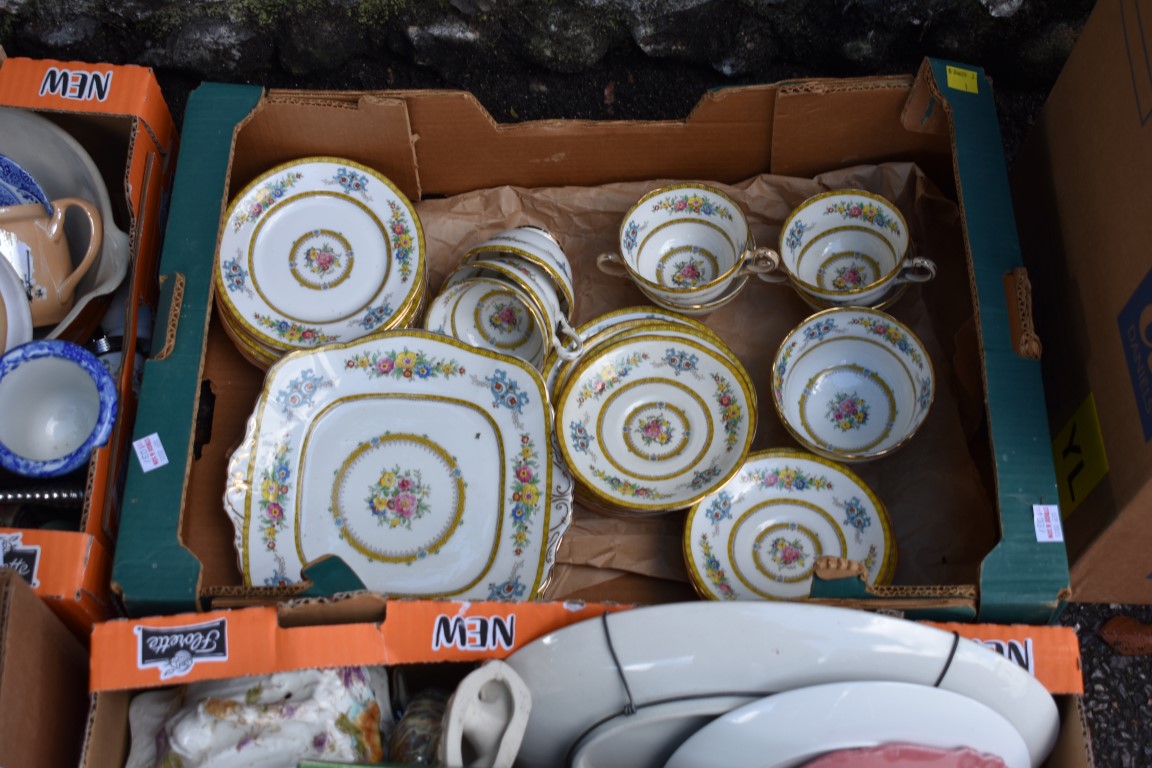 Five cartons of ceramics, glassware, silverplate and sundry. This lot can only be collected on - Image 4 of 7