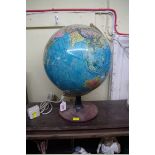 An old 'Scan Globe' lamp, 42cm high.