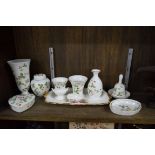 A collection of Wedgwood 'Wild Strawberry' pattern items; together with a Royal Albert 'American