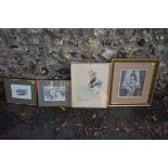 A print by George Redon; together with three others. This lot can only be collected on Saturday