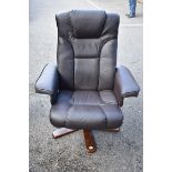 A modern swivel chair. This lot can only be collected on Saturday 5th September (10-2pm)