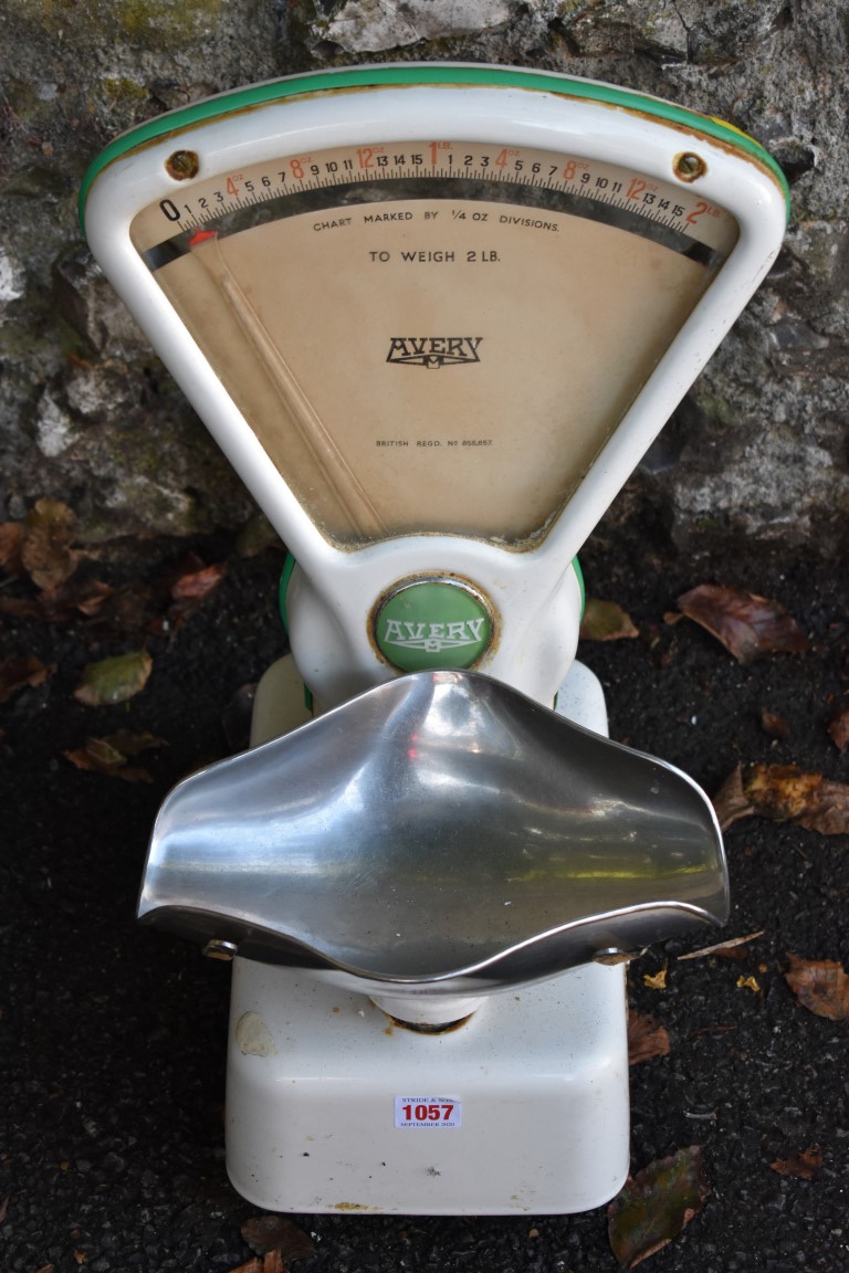 An old set of Avery weighing scales. This lot can only be collected on Saturday 5th September (10-