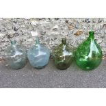 Four various glass carboys. This lot can only be collected on Saturday 5th September (10-2pm)