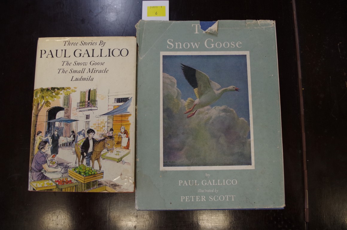 Books: Paul Gallico, 'The Snow Goose', signed by author and further inscribed by illustrator Peter