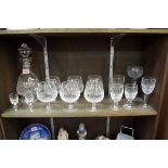 A Waterford 'Colleen' pattern part suite of glassware; together with one other glass. (14)