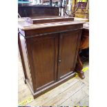 A small 19th century mahogany side cabinet, 69.5cm wide.
