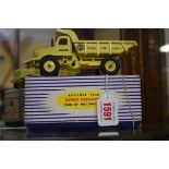 Dinky Toys: two vintage diecast vehicles, comprising: Euclid Rear Dump Truck No.965; and Fire Engine