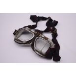 Automobilia: a pair of pre-war motoring goggles.