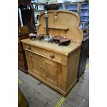 An antique pine chiffonier, 102.5cm wide.