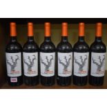 Six 75cl bottles of Brazin Old Vine Zinfandel, 2016. (6)