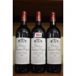 Three 75cl bottles of Chateau Fourcas Dupre, 1996, Cru Bourgeois Listrac-Medoc. (3)