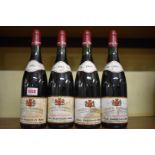 Four 75cl bottles of Crozes Hermitage Domaine Thalabert, 1983, Paul Jaboulet Aine. (4)