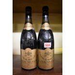 Two 75cl bottles of Chateauneuf du Pape, 1985, Domaine Pere Caboche. (2)