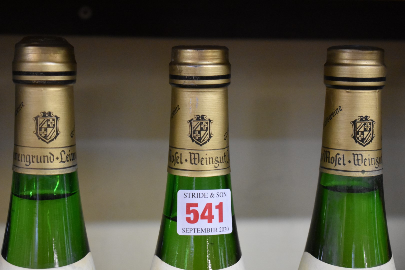 Three 75cl bottles of Leiwener Laurentiuslay Auslese, 1970, Josefinengrund. (3) - Image 3 of 3