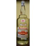 A large old bottle of Dettling Kirsch, probably 1960s bottling.