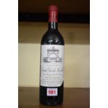 A 75cl bottle of Chateau Leoville Las-Cases, 1985, 2nd St Julien. (1)