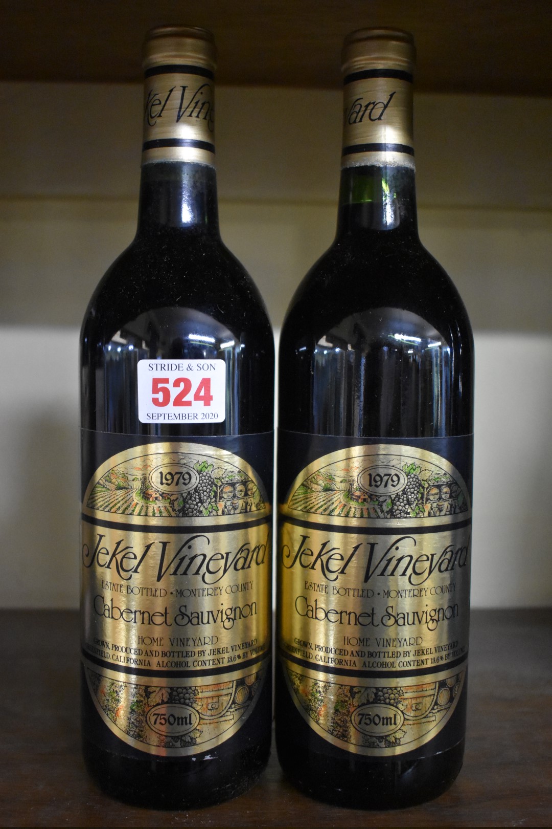 Two 75cl bottles of Jekel Home Vineyard, 1979, California. (2)