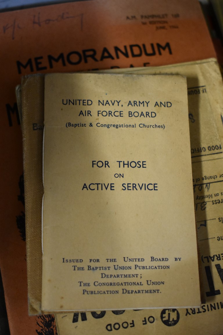 MILITARY EPHEMERA: a quantity in box, largely World War II period printed matter inc. 'Memorandum on - Image 4 of 4