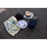 A small collection of hats and a purse. This lot can only be collected on Saturday 10th October. (