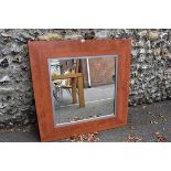 A modern wall mirror, 102 x 102cm. This lot can only be collected on Saturday 10th October. (10-2pm)