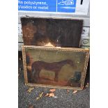 An oil of horse; together with an oil of boat in cave.This lot can only be collected on Saturday