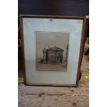 William Nicholson, 'The Clarendon Building', Oxford, signed, colour lithograph, I.32 x 26.5cm.