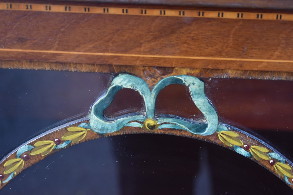 An Edwardian pier cabinet, having raised inlaid top, 66.5cm wide. This lot can only be collected - Image 2 of 4