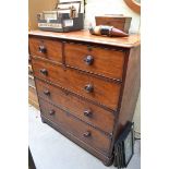 A 19th century mahogany chest of drawers, 117cm wide.