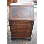 A small 1930s walnut bureau.This lot can only be collected on Saturday 10th October (10-2pm)