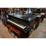 A Bluthner ebonized grand piano, circa 1915, no.94339, on square tapering legs, length including