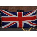 An extremely large Union Flag, 466 x 233cm.