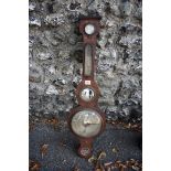 An mahogany barometer, 95cm high. This lot can only be collected on Saturday 10th October. (10-2pm)