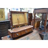 A Regency mahogany toilet mirror, 61cm wide.