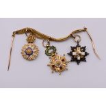 An interesting group of three Brazilian/Spanish miniature medals comprising; The Order of the