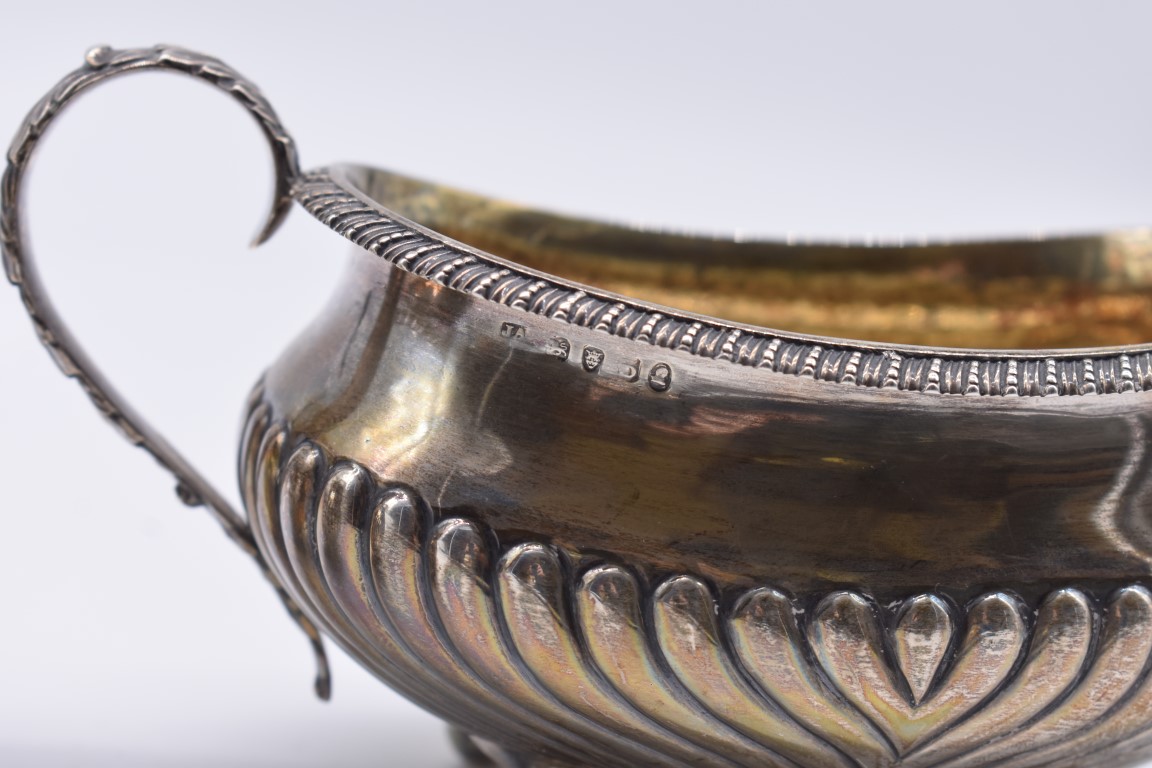 A George III silver twin handled sugar basin, by J.A, London 1799, 9.5cm high; together with a - Image 2 of 5