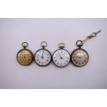 A silver pocket watch, by Clements, London, 40mm, No 6874, key wind, case hallmarked London 1893;