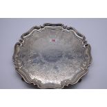 A large Edwardian silver salver, by Atkin Bros, Sheffield 1909, 32cm diameter, 892g.