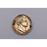 Coins: a William IV 1834 silver gilt half crown.