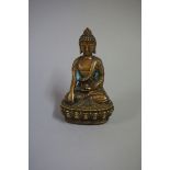 A Sino-Tibetan bronze Bodhisattva, 11cm high.