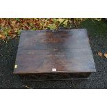 (THH) A Georgian oak bible box.This lot can only be collected on Saturday 19th December (9-2pm).