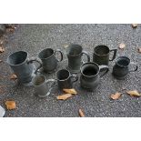 A quantity of pewter tankards. This lot can only be collected on Saturday 19th December (9-2pm).