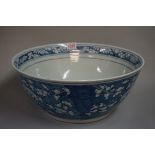 A very large Chinese prunus bowl, late 19th century, 36.5cm diameter.