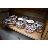 (THH) A collection of Royal Crown Derby and Imari tea and dinner wares, various dates.