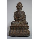 A Sino-Tibetan Buddha, 18cm high.