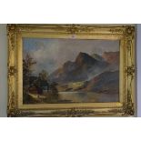 C McKinley, Loch Katrine, signed, titled verso, oil on canvas, 50 x 75cm.