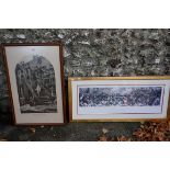WITHDRAWN FROM SALE A print 'Farewell to Nelson'; together with another titled