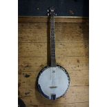 A Westfield four string banjo.
