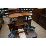 An early 20th century mahogany French kidney shaped occasional table, 59cm wide.