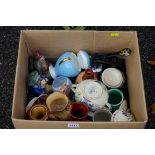 A quantity of sundry ceramics.This lot can only be collected on Saturday 19th December (9-2pm).