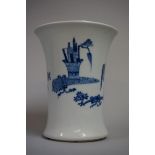 A Chinese blue and white vase, Chenghua four character mark to base, painted with auspicious